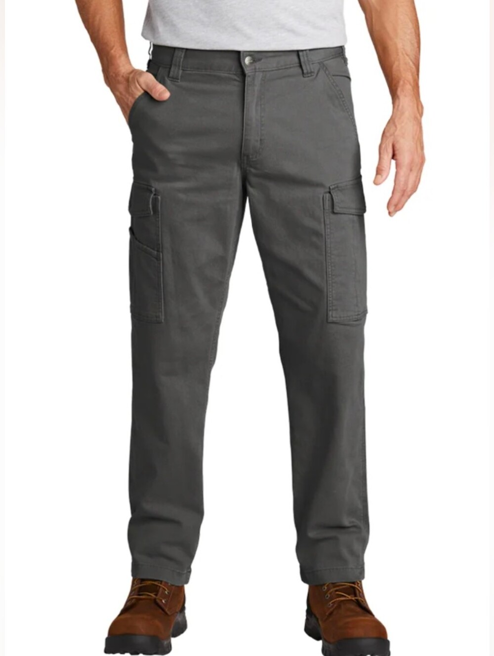 NWT Carhartt Rugged Flex® Rigby Cargo Pant Size 46x30 in Shadow Gray Workwear